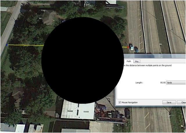 Billboard Distance B - UFO estimate